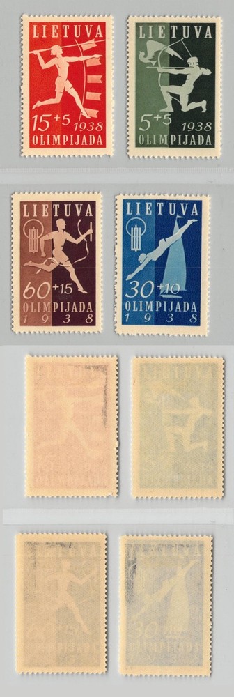 Lithuania 1938 SC B43-B46 mint . f9297