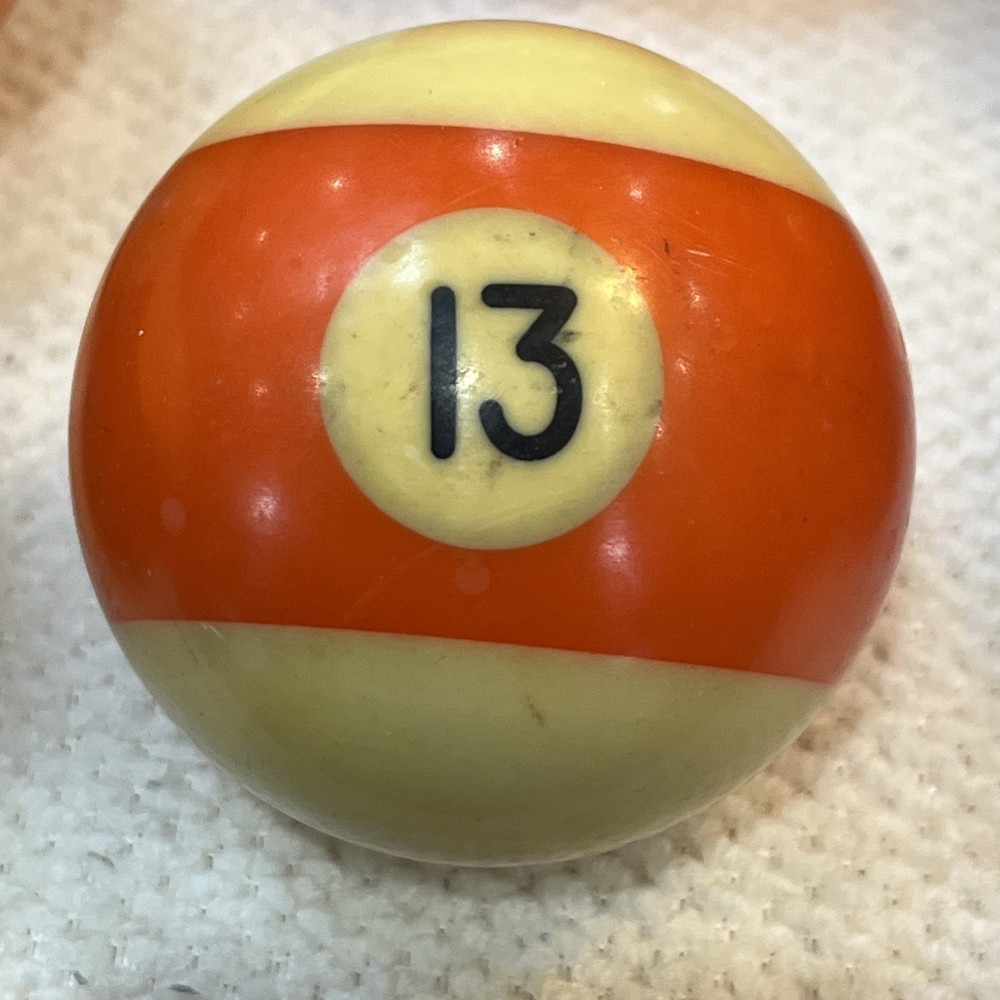 #13   2-1/4" Replacement Pool Ball dark Orange