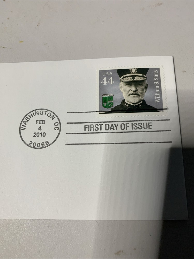 First Day Cover- Emwilliam S Sims
