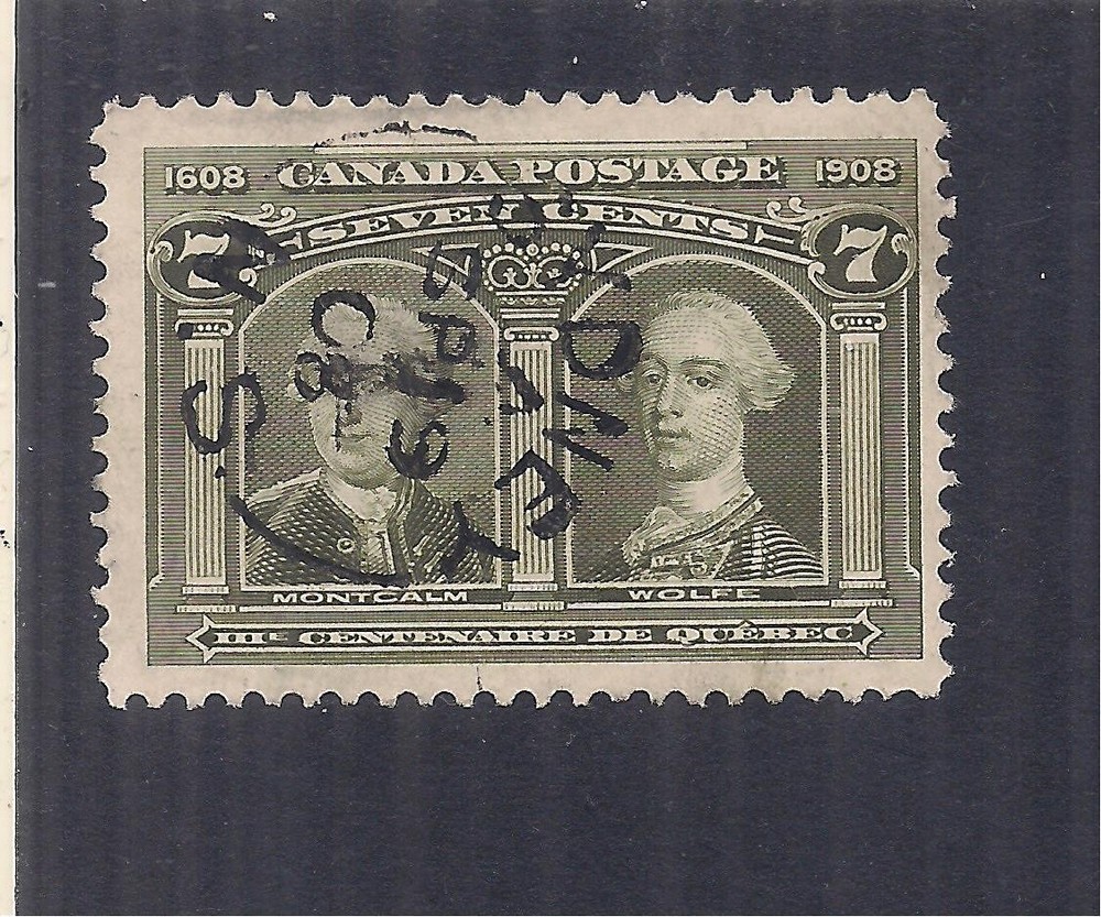 Canada #100 used Sydney Nova Scotia dated Split ring