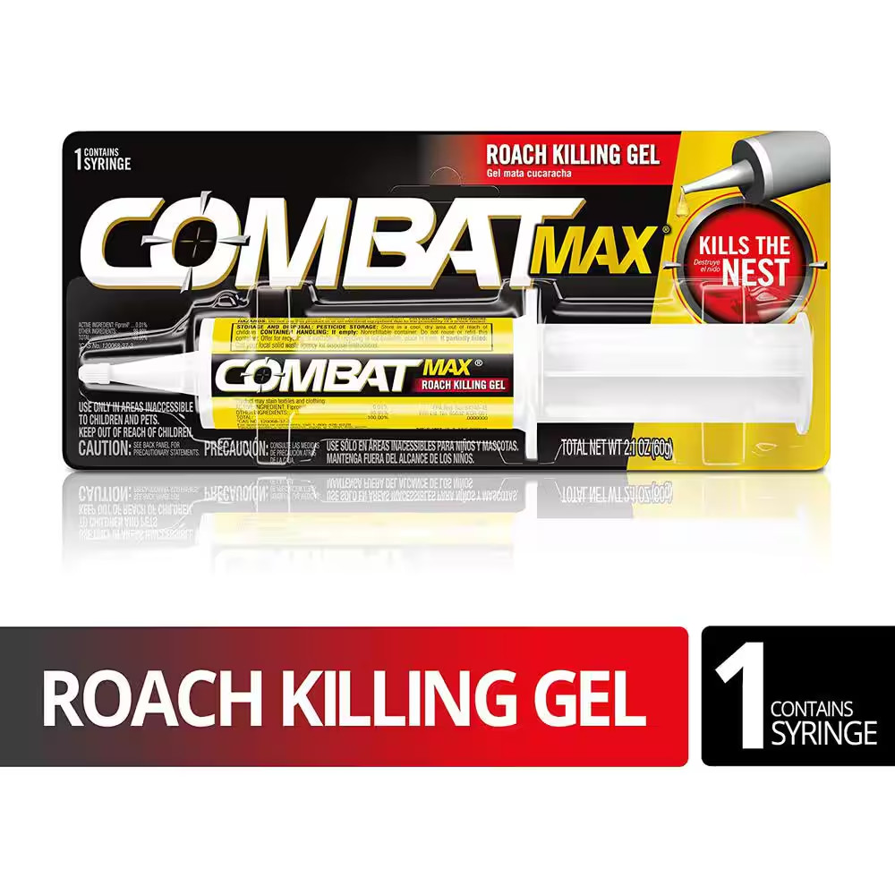 Combat 60 g Source Kill Max Roach Kill Gel-2.1 oz (1 Syringe),NEW!