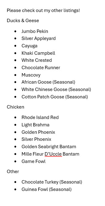 15 Rhode Island Red Chicken Hatching Eggs