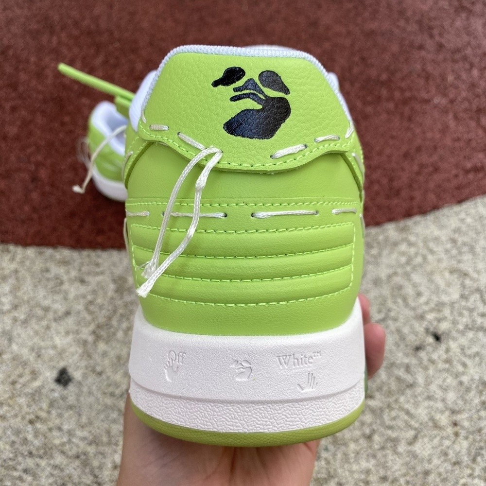 OFF-WHITE Inspired Two-Tone Arrow Logo Retro Lime Green