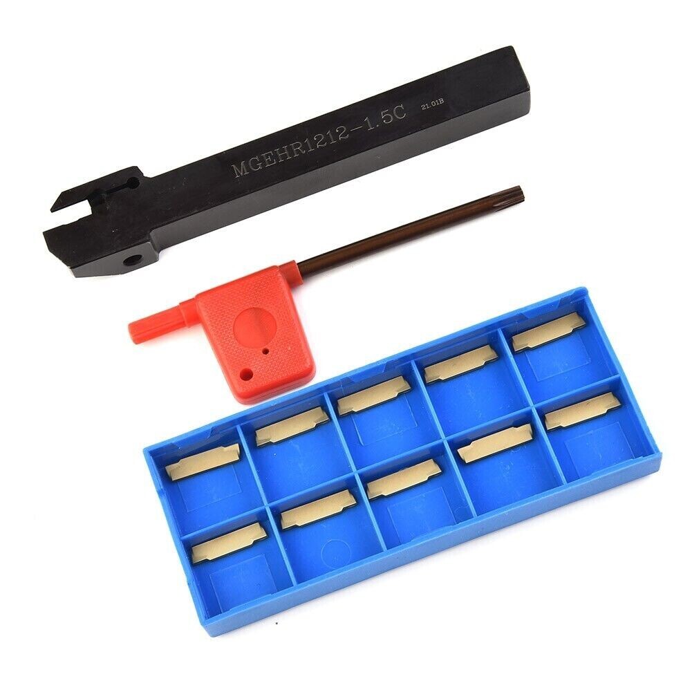 MGEHR1212-1.5 Lathe Grooving Tool Holders Cut-Off 12x12x100mm +10 MGMN150 insert