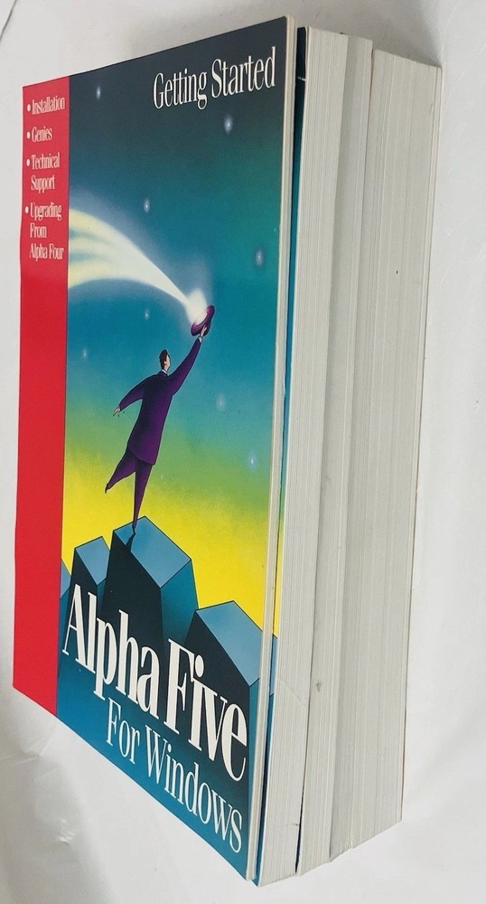 Alpha Five For Windows Manuals Set (4) User Guide Tutorial Xbasic Reference 1994