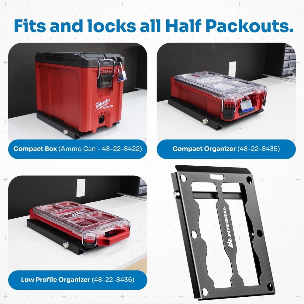 Integral Locking Plate - Universal - Compatible with Milwaukee Tool Packout O...