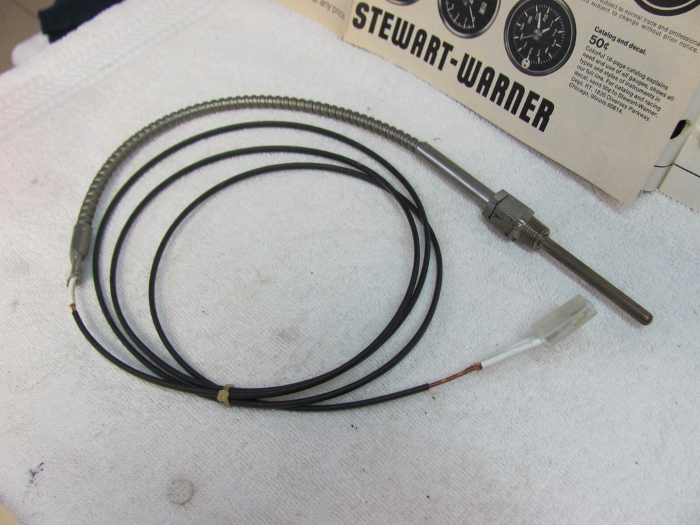 Vintage Stewart Warner Pyrometer Thermocouple 323-E Temperature sensor