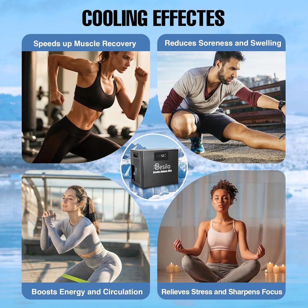 Ice Bath Water Chiller 1/3HP with Pump & Filter – Fast Cooling