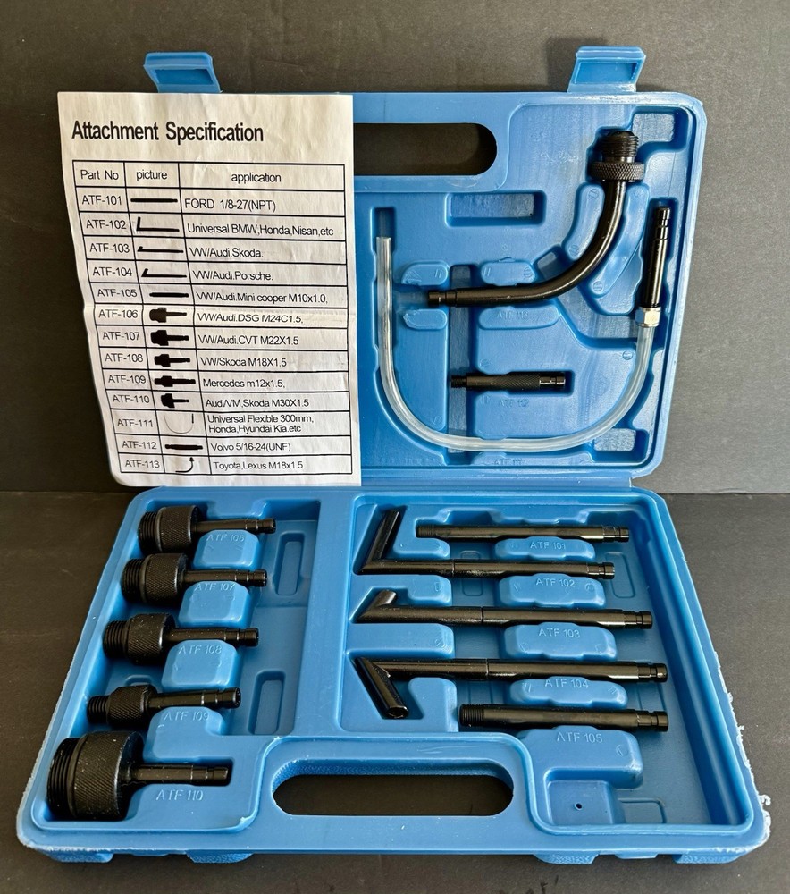 ATZ-660 Automatic Transmission Fluid Adapter Connector Kit ATF Tool Set Unused!!