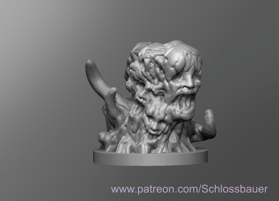 Oblex Spawn Creature Monster Manual 28mm Scale DND D&D Tabletop Miniature