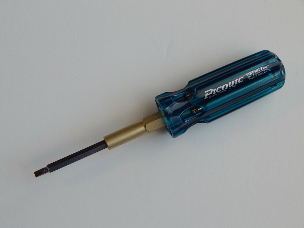 PICQUIC SIXPAC Plus Screwdriver Multi Bit w/ 7 Hex Bits - "Aquamarine"