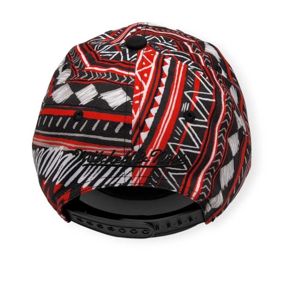 Mitchell & Ness Chicago Bulls Game Day Pattern Deadstock Adjustable Snapback