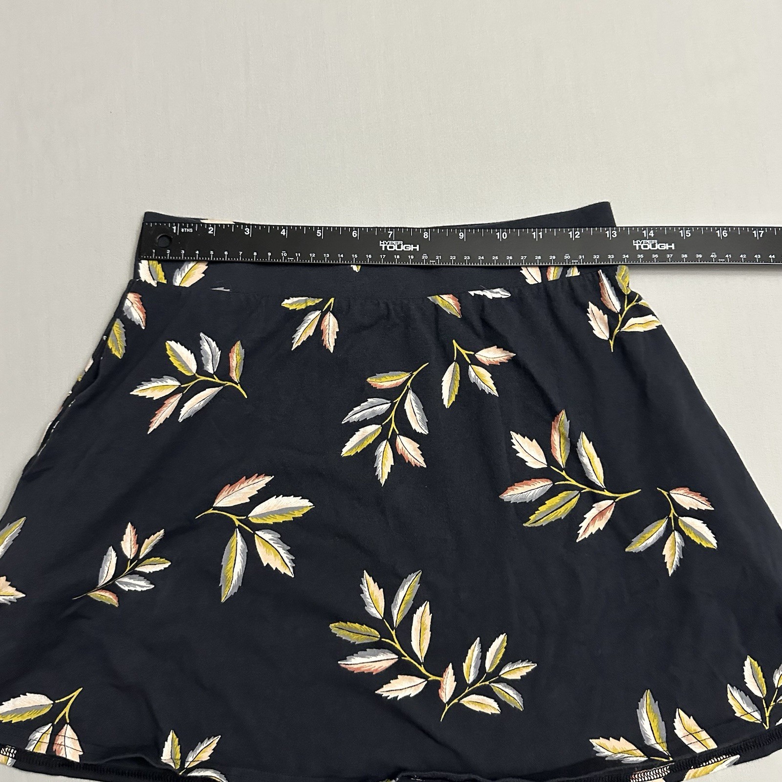 Pact Skirt Womens Small S Floral Pockets Short Pull On Organic Cotton Stretch