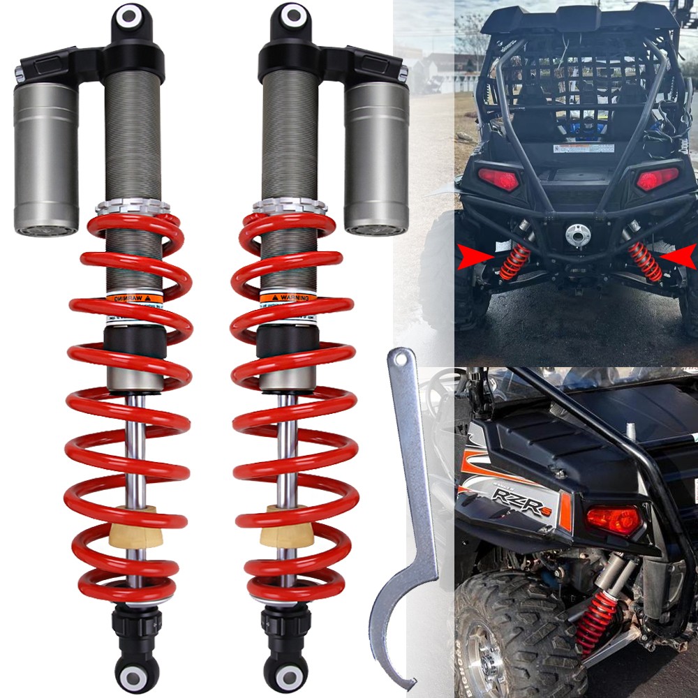 STAGE 5 ADJUSTABLE REAR AIR SHOCKS ABSORBERS FOR POLARIS RZR 800 S EFI 2009-2014