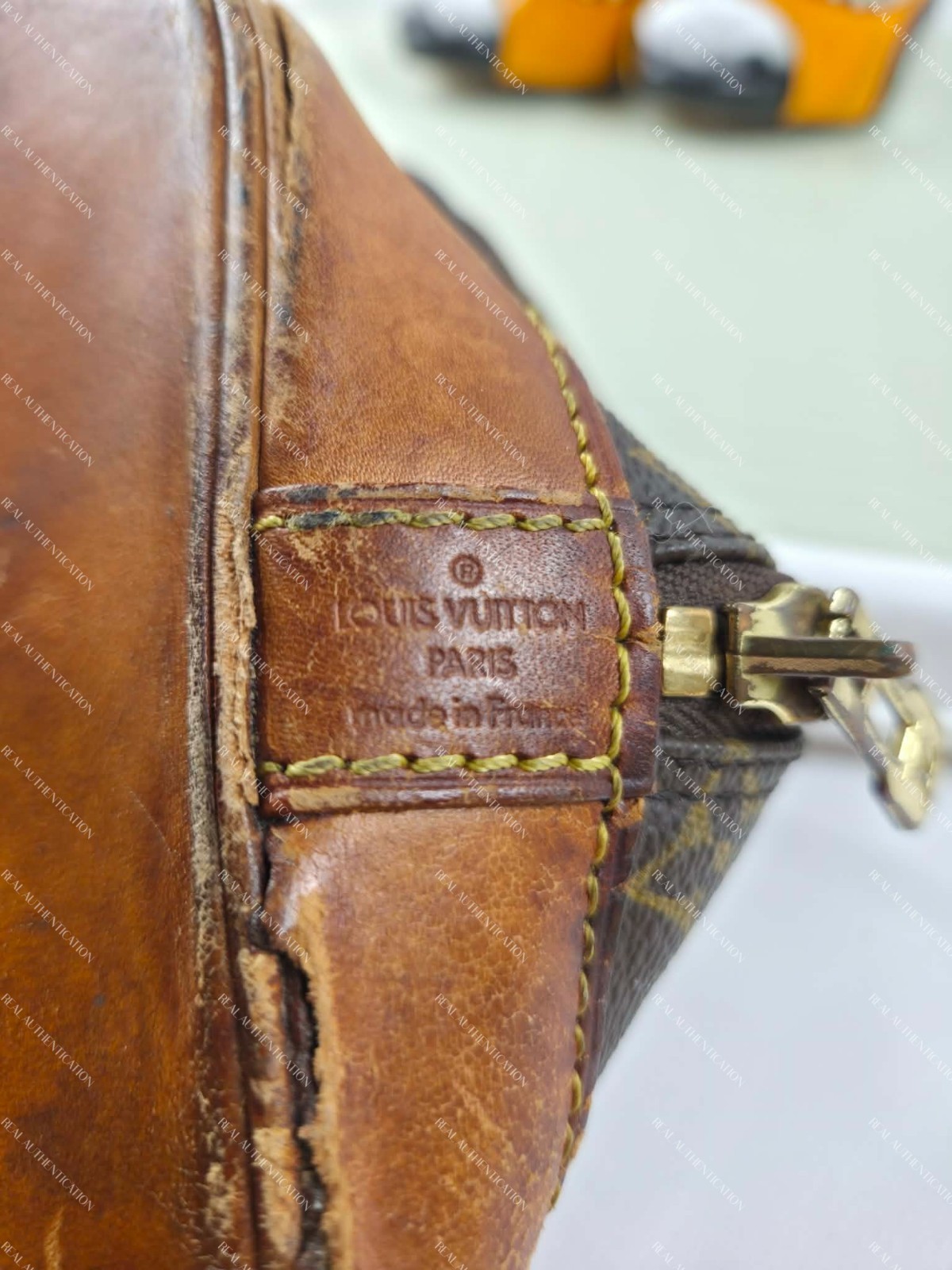 Authentic Louis Vuitton Alma PM Monogram Handbag Vintage 1980s Real Auth