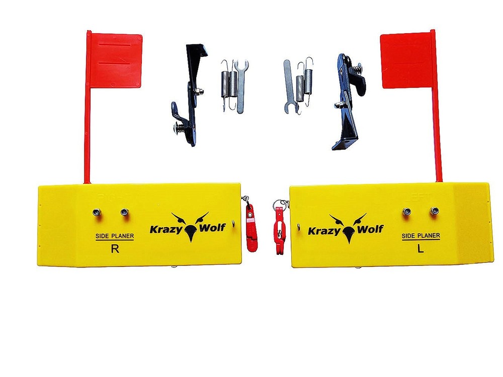 Planer Board (P007),Includes Spring Flag system,Left&Right L10"xW3.5``,Pair,Y...