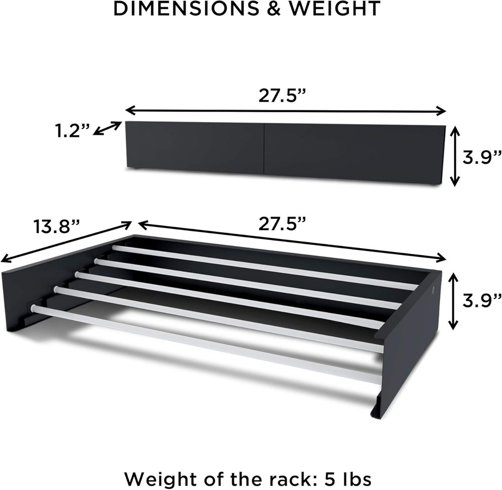 Retractable Clothes Drying Rack, Wall Mount, 40lbs Capacity for Versatile Use