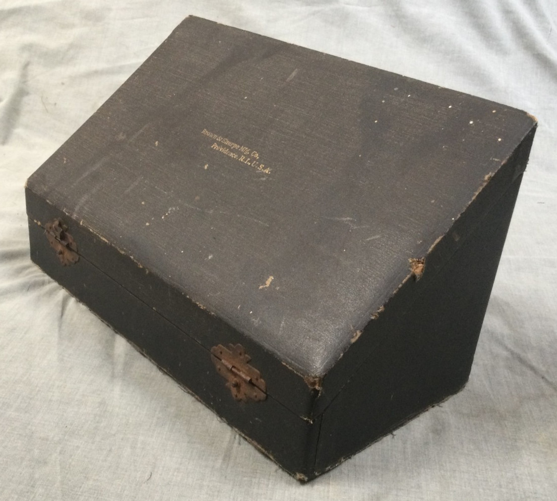 Vintage Brown & Sharpe Empty Wood Box - For Machinist Outside Micrometer Set