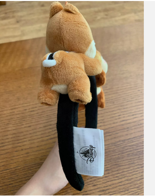 Authentic Disneyland Disney Park Chip n Dale chestnut Minnie Mouse ear headband