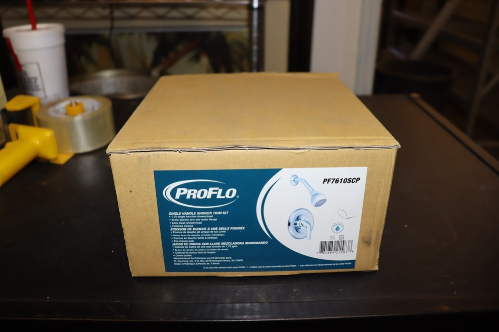 PROFLO Shower Only Trim Package Single Function Shower Head, PF7610SCP