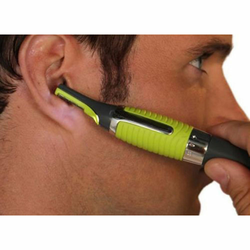 Hot Men Nose Ear Face Neck Eyebrow Hair Mustache Beard Trimmer Shaver Clipper
