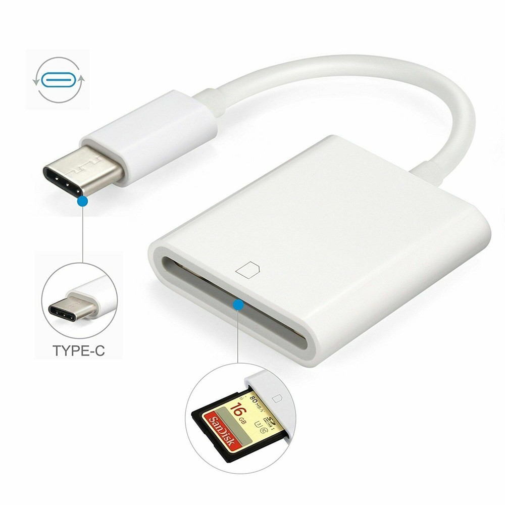USB C SD Card Reader Type-C to SD Card Camera Reader Adapter for Android