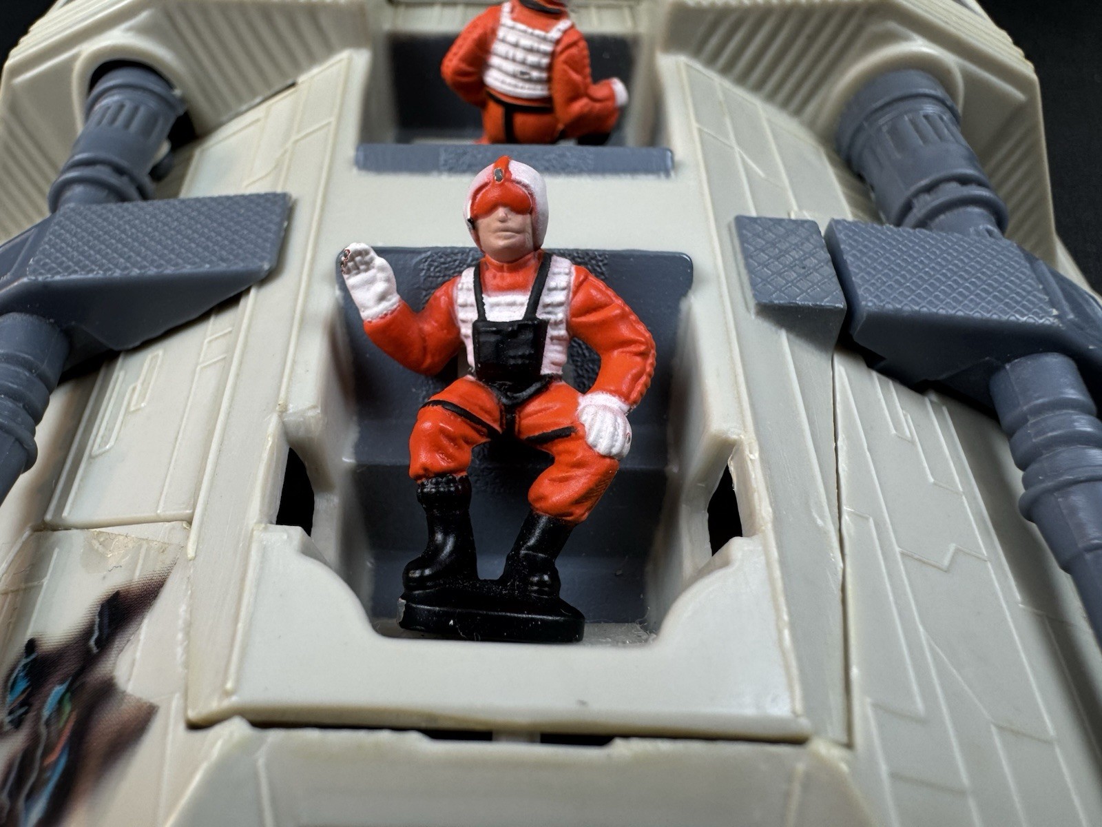 Star Wars Snowspeeder 1982 Kenner Micro Collection with both die cast figures