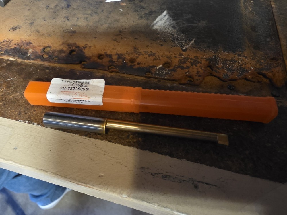 Micro 100 Bb-3202500G TiN Coated Solid Carbide Boring Bar