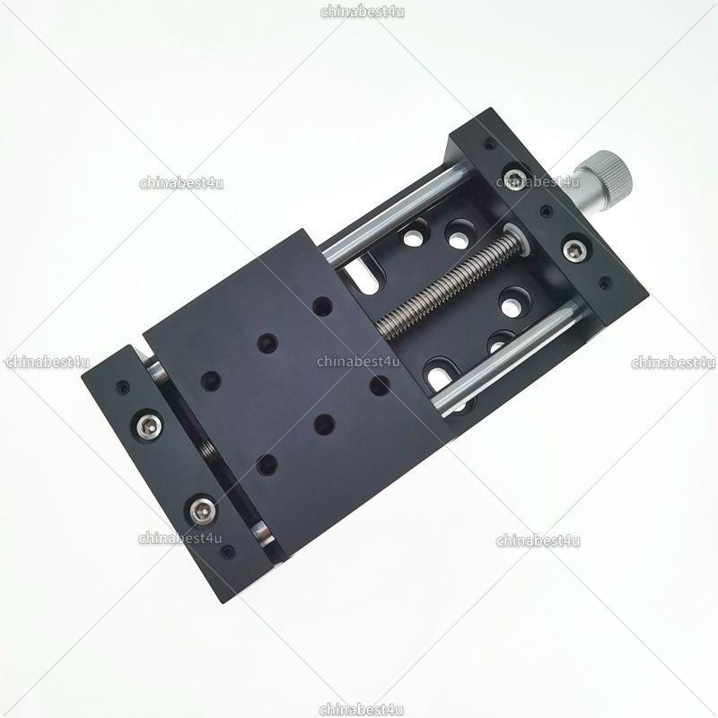 X-Axis Manual Linear Stage Translation Displacement Platform Stroke 80A-DB100