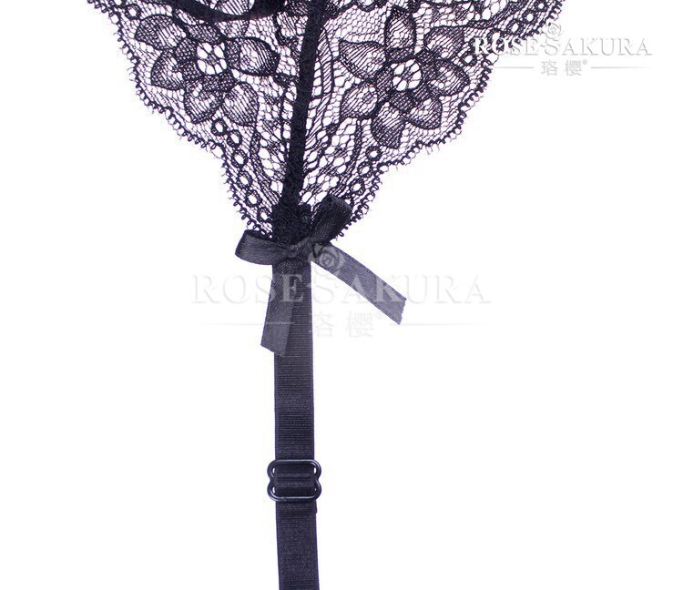 Rose Sakura Ladies Plain Color 4 Strap Lace Belt Garter Belts Suspender #0303