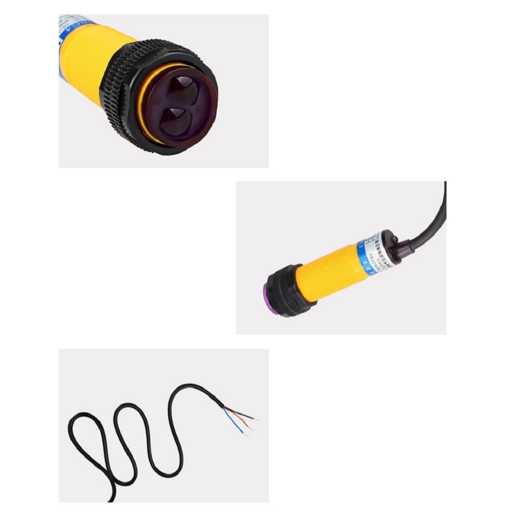 Photoelectric Switch 1.35 Meters Wire Length 10-30VDC Adjustable Sensor