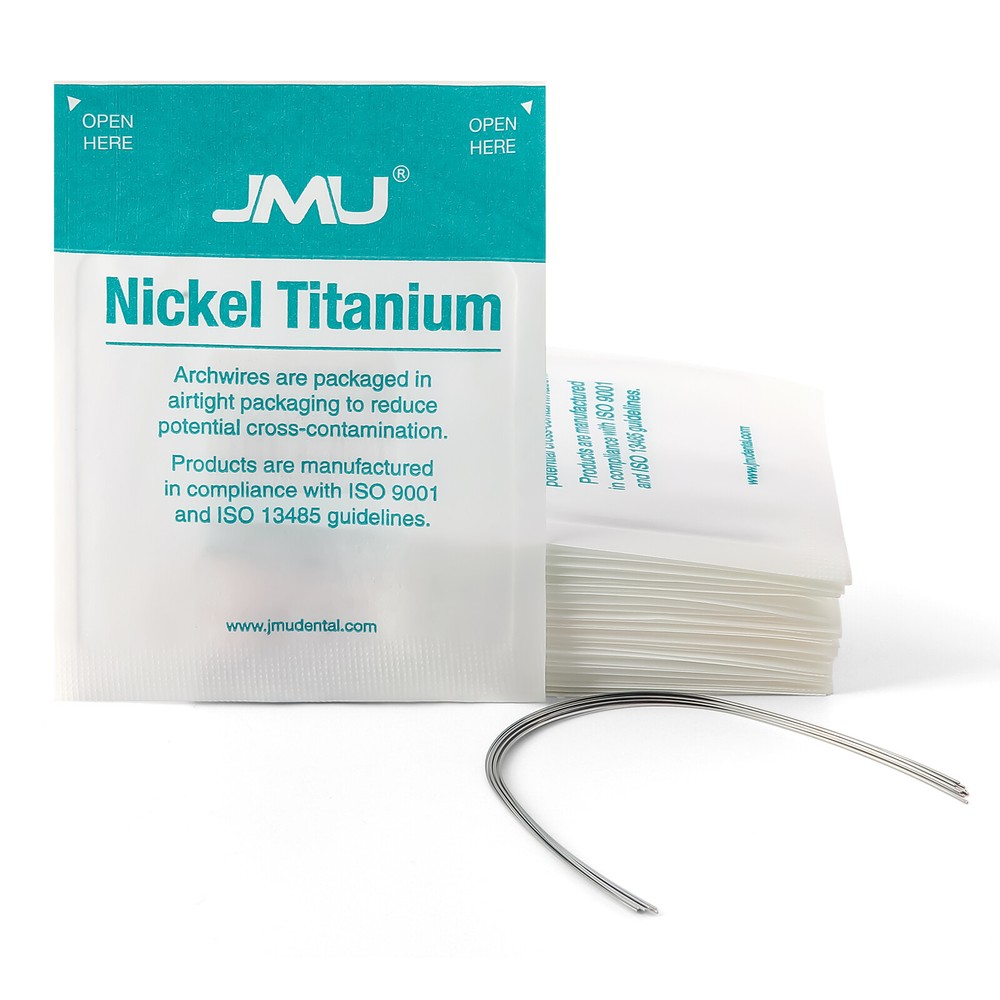 100Pcs JMU NiTi Orthodontic Titanium Archwire Expanded Round Rectangular