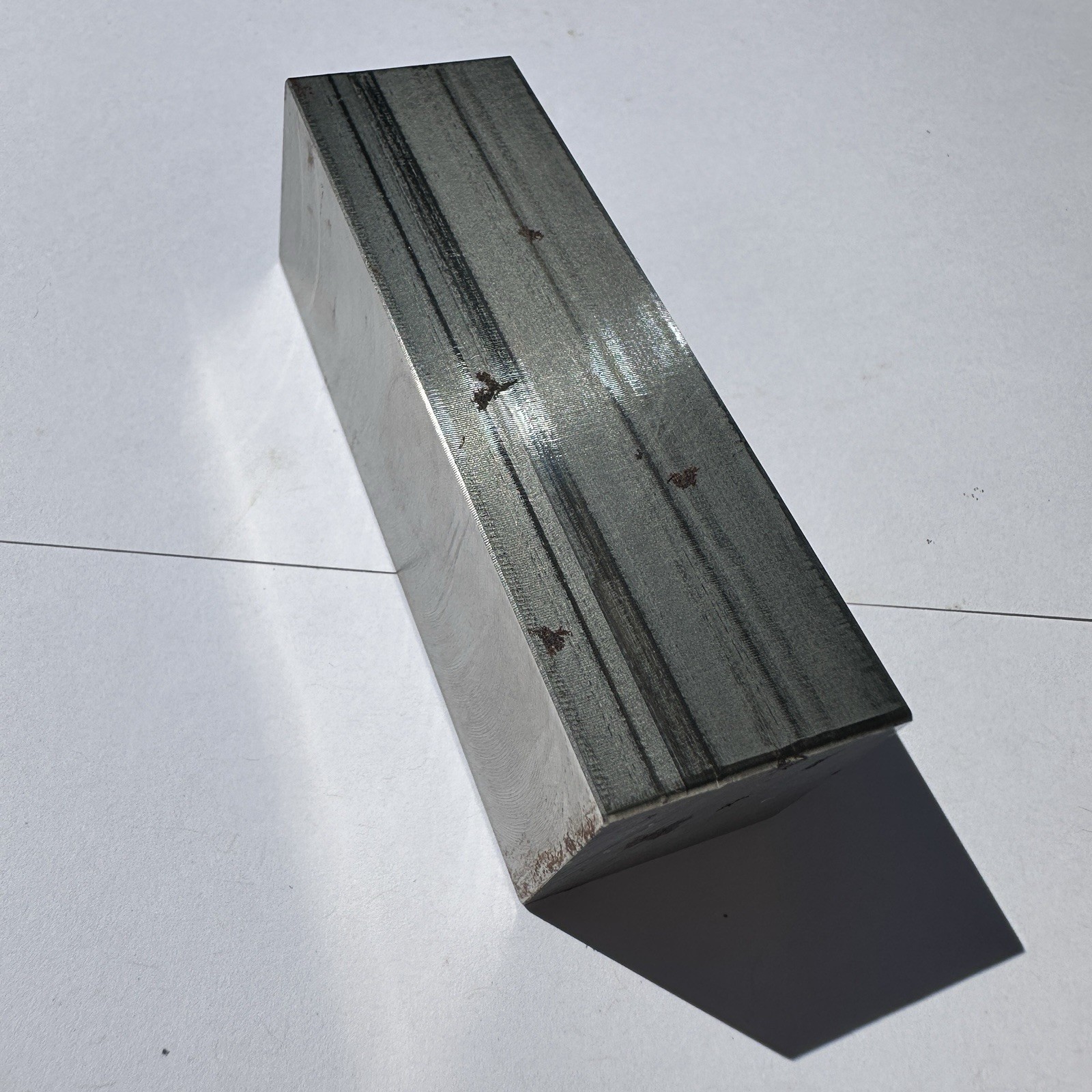 1 Pound Iron Bullion Bar / Paperweight - Defective Finish (Rust)