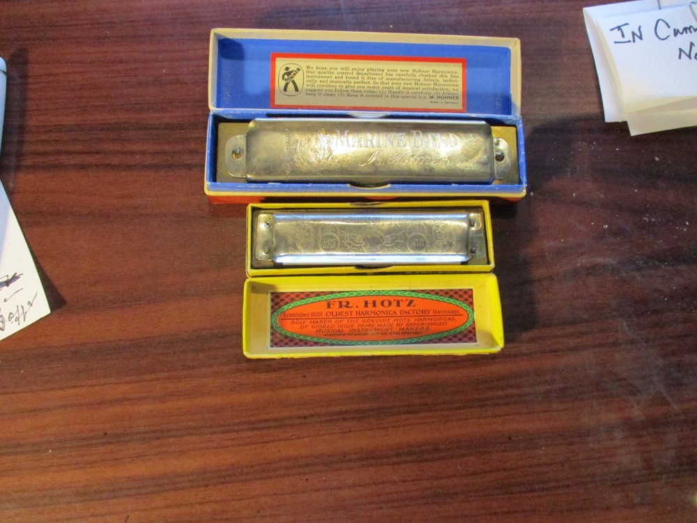 Harmonicas Pair New in Box Vintage