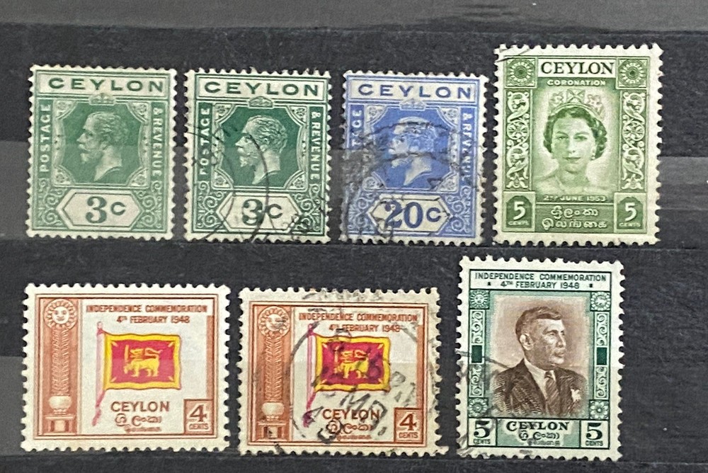 Ceylon KGV-QEII Mixed Selection R136