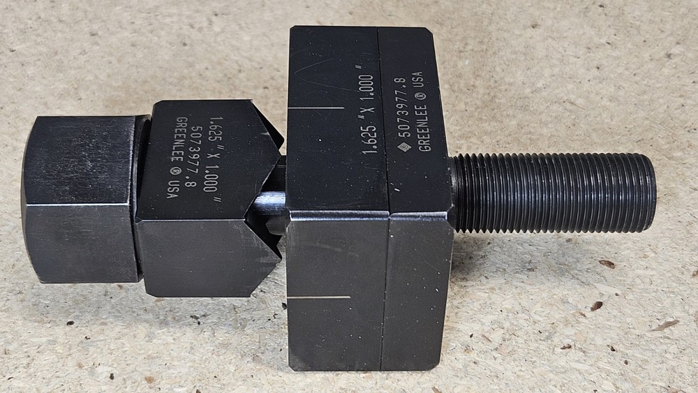 Greenlee No. rectangular punch 1" x 1.625" - U.S.A. made - rectangle