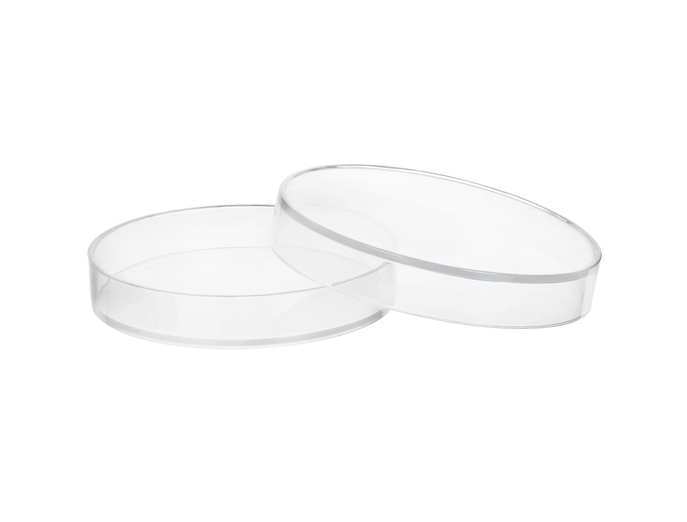 12PK Plastic Petri Dishes - 2.9" Dia., 0.5" Depth - Polypropylene - Eisco Labs