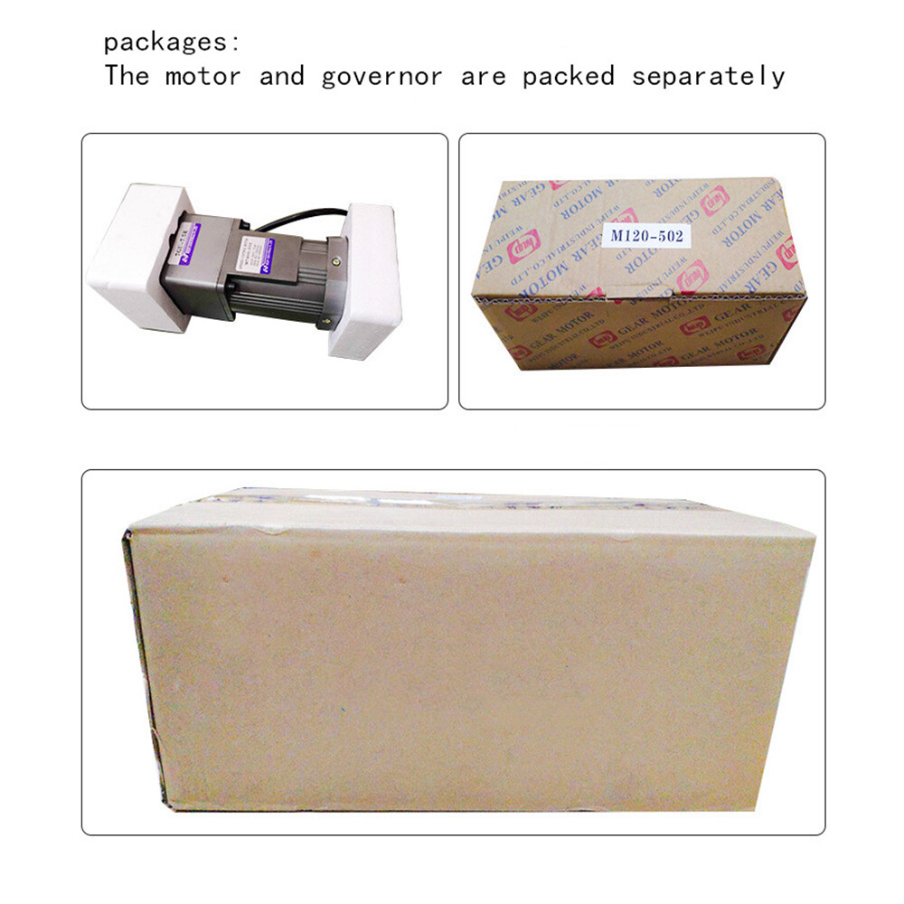 AC110 V 15W gear single-phase motor Electric variable speed controller 1:25