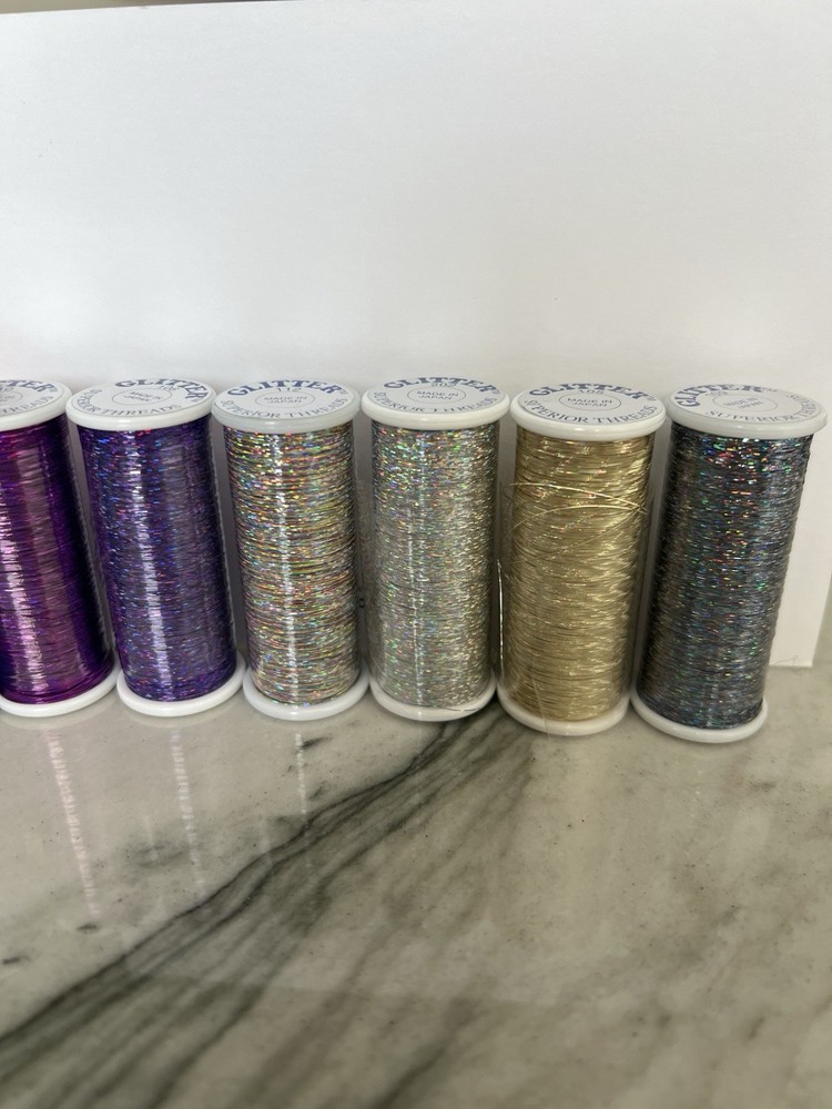 New Superior Threads Glitter Thread Metallic 13 Assorted Colors￼