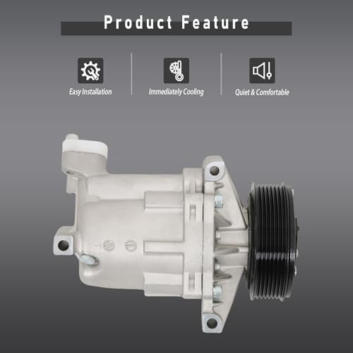 AC Compressor Replacement for Versa 2007-2012 Replacement for Tiida 2007-2015