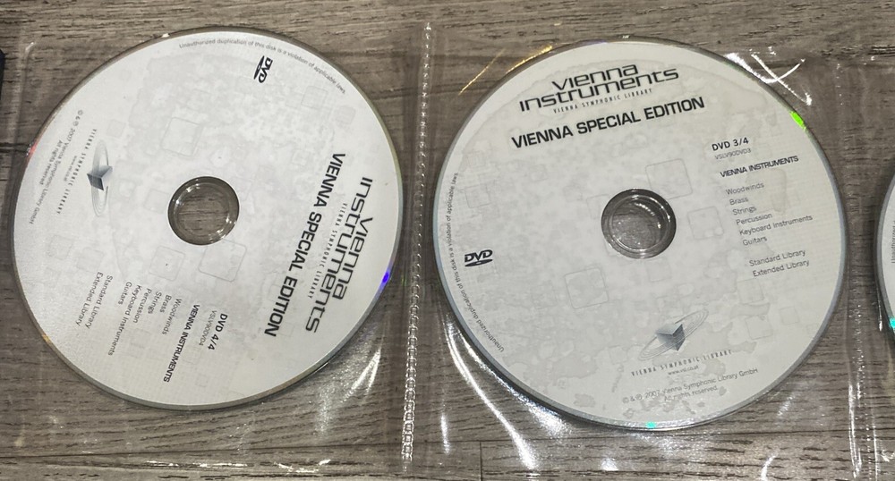 VIENNA SYMPHONIC LIBRARY SPECIAL EDITION VSL INSTRUMENTS SOFTWARE