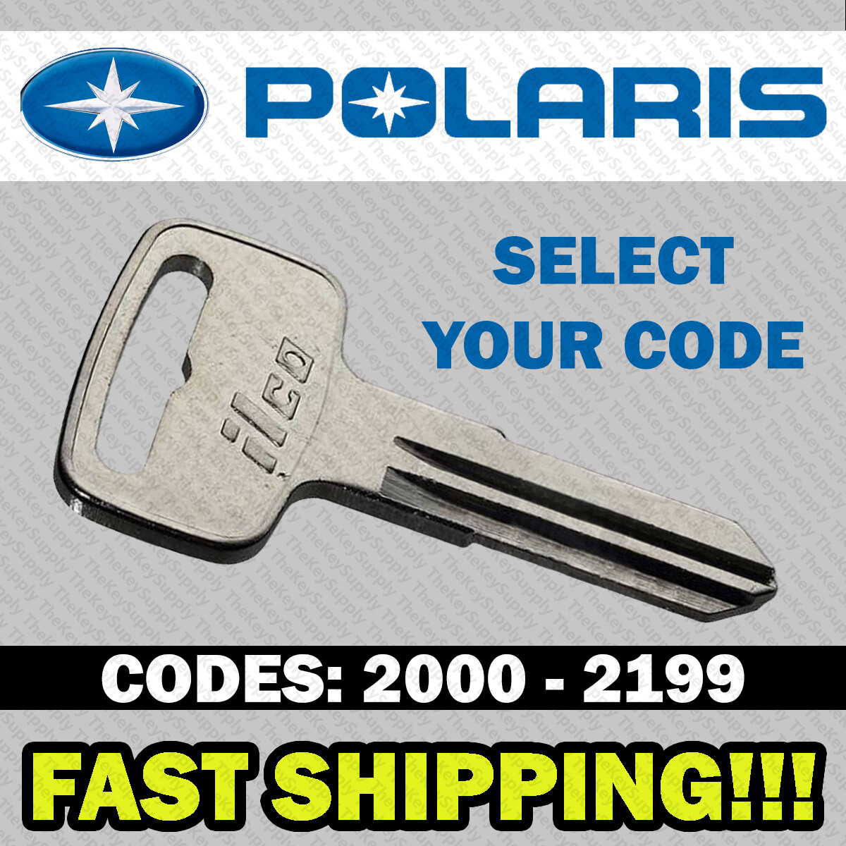 Polaris ATV Ranger RZR Snowmobile Key Cut to Your Code 2000 - 2198