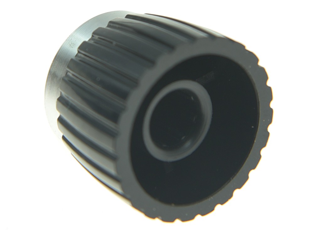 20x Guitar AMP Amplifier Knobs Black w/ Silver Cap Push on Knob fits Marshall