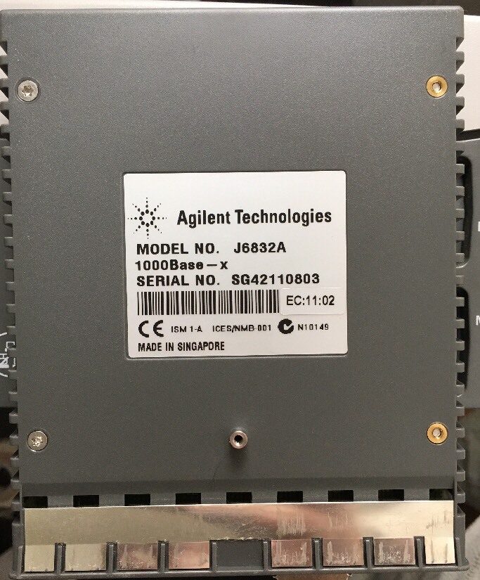 Agilent Network Analyzer Gibabit Ethernet J6800A