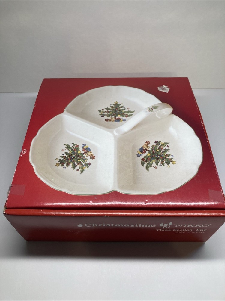 Nikko Christmastime Three-Section Tray