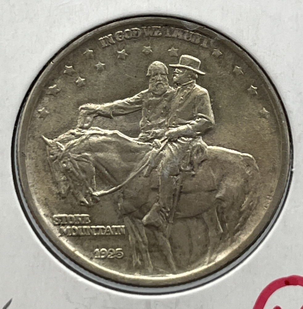 Stone Mountain Commemorative Half Dollar 1925 Solid BU Golden Toning