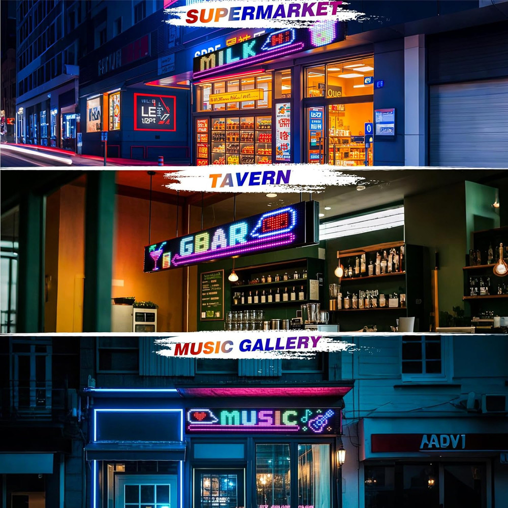 70”x7.6” Devil Eyes LED Display Light APP Control Flexible Programmable Screen