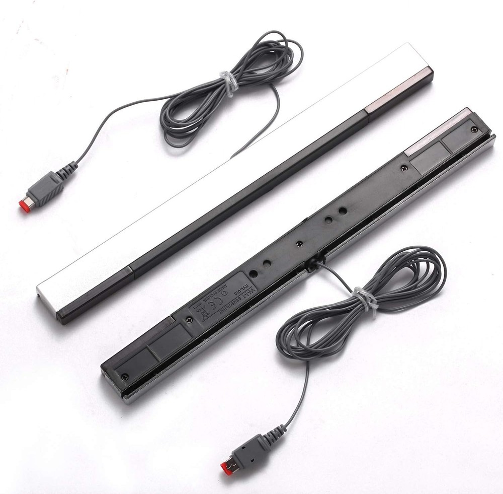 High-Performance IR Sensor Bars for Wii/Wii U - 2 Pack with Adhesive Stands