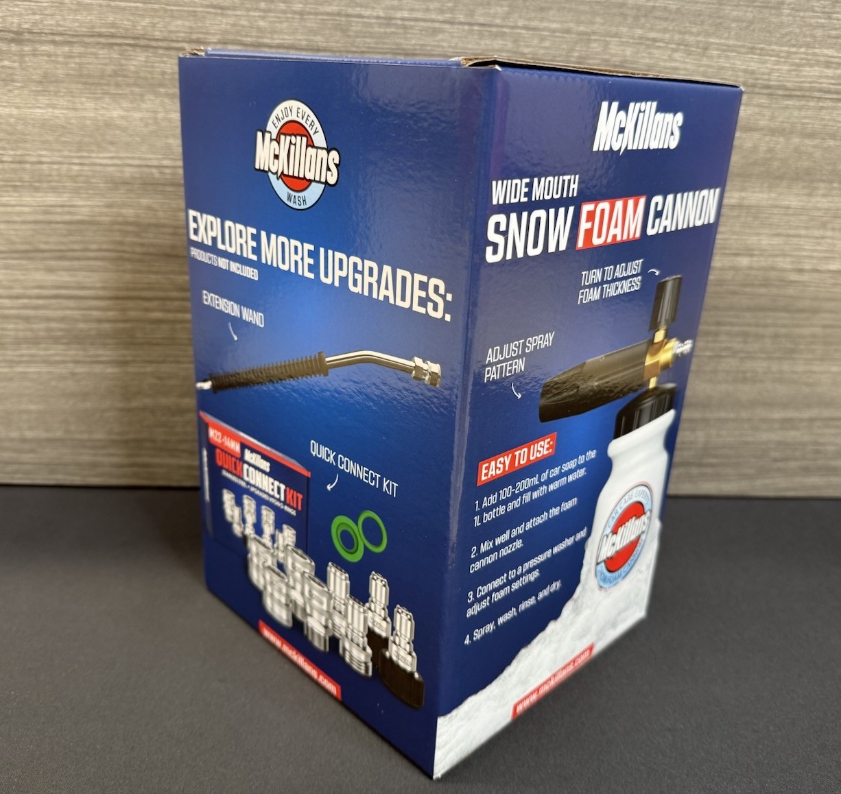 ✅McKillans Duo, Swivel Gun & Wide Mouth Foam Cannon, New📦