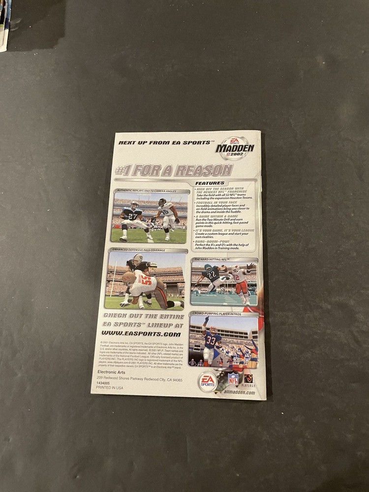 Fifa 2002 GameCube Manual only